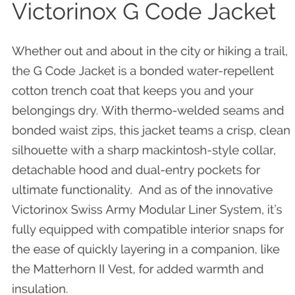 Victorinox G Code Jacket Blue xs - Picture 7 of 8